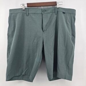 TravisMathew Mens Golf Shorts Size 42 Green Stretch Performance Beck Activewear